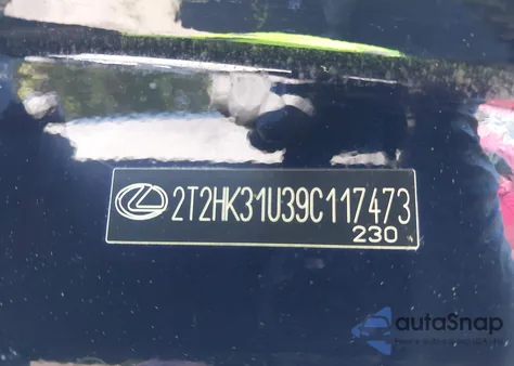 2009 Lexus Rx 350 z USA, uszkodzony, nr VIN 2T2HK31U39C117473